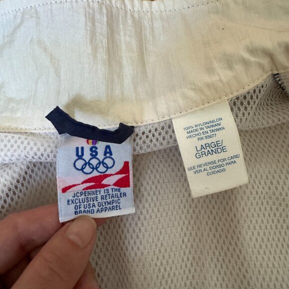 Vintage 90's Olympic Full Zip Windbreaker - Picture 5 of 10